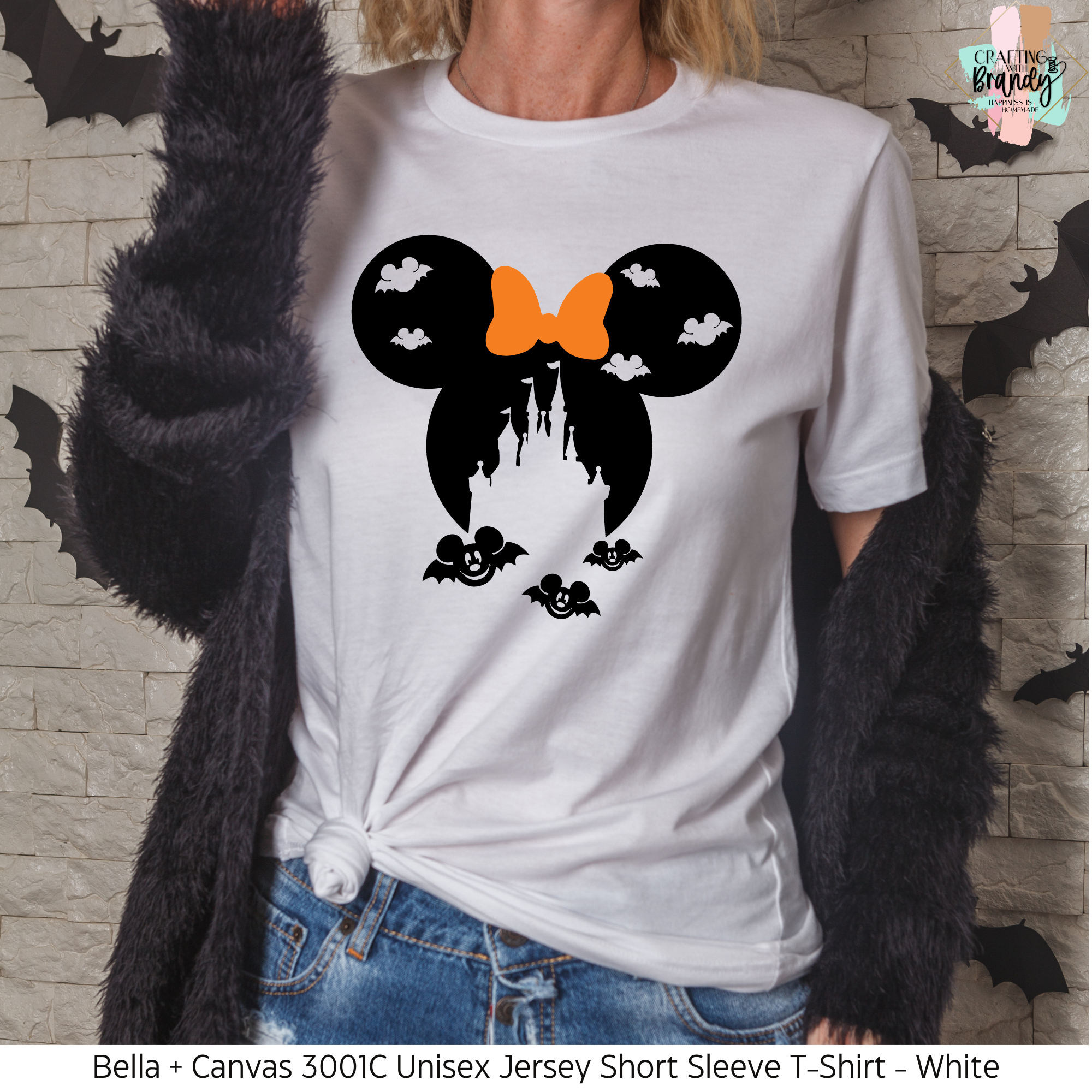 Minnie Bat Disney Castle Halloween Shirt