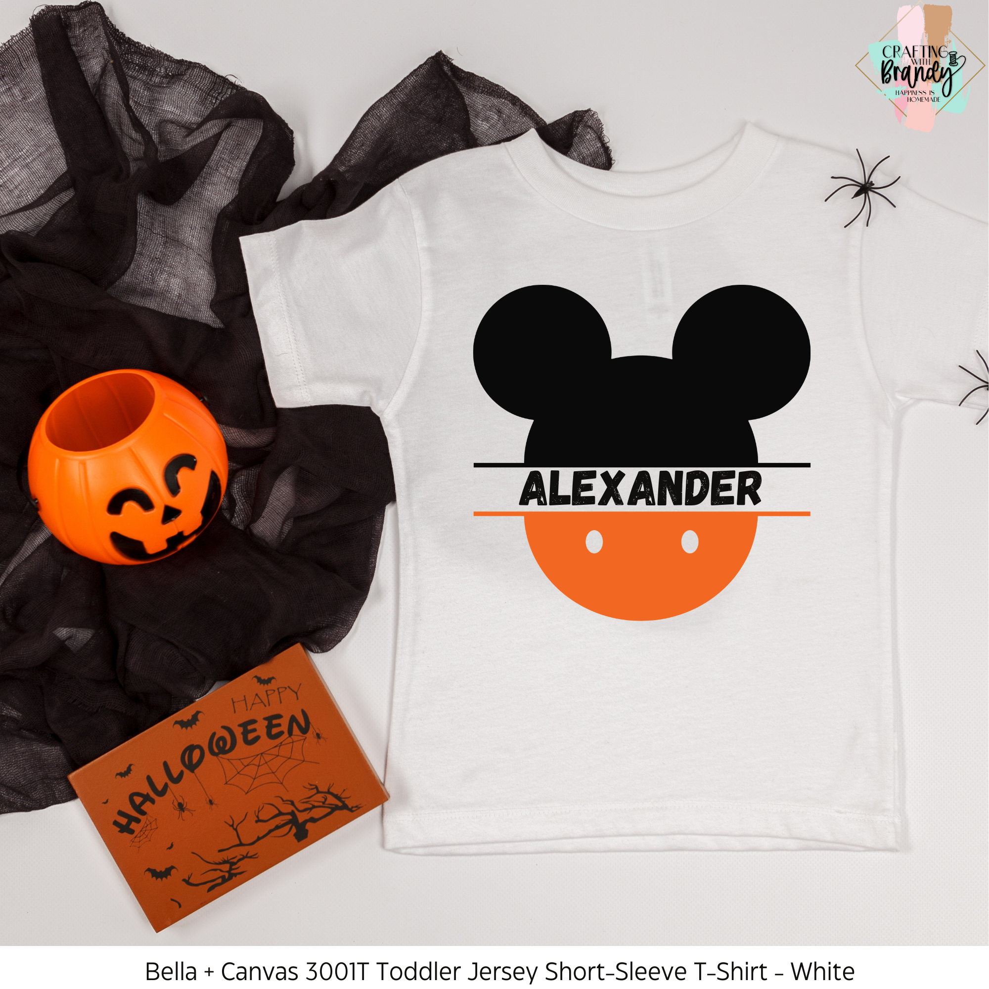 Mickey Personalized Halloween Toddler Shirt