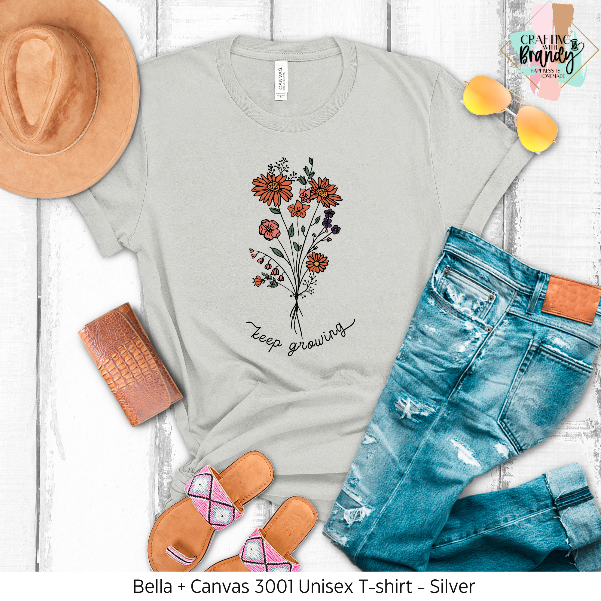 Keep Growing Daisy Bouquet Shirt
