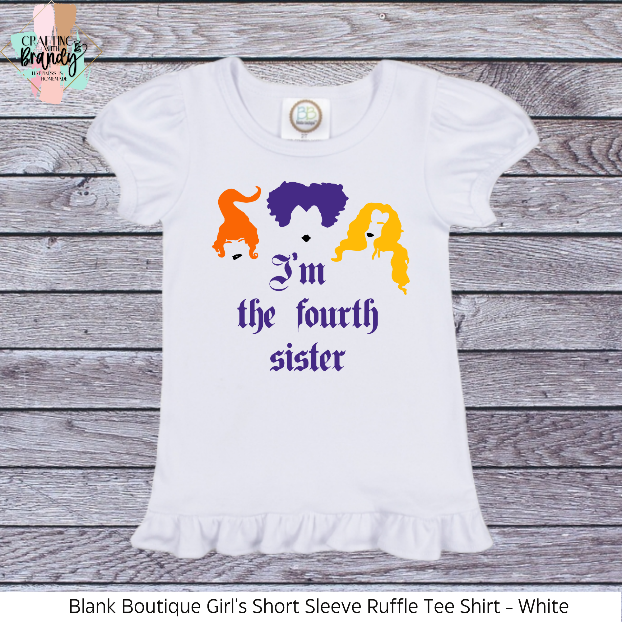 I'm the Fourth Sister Hocus Pocus Youth Ruffle Shirt