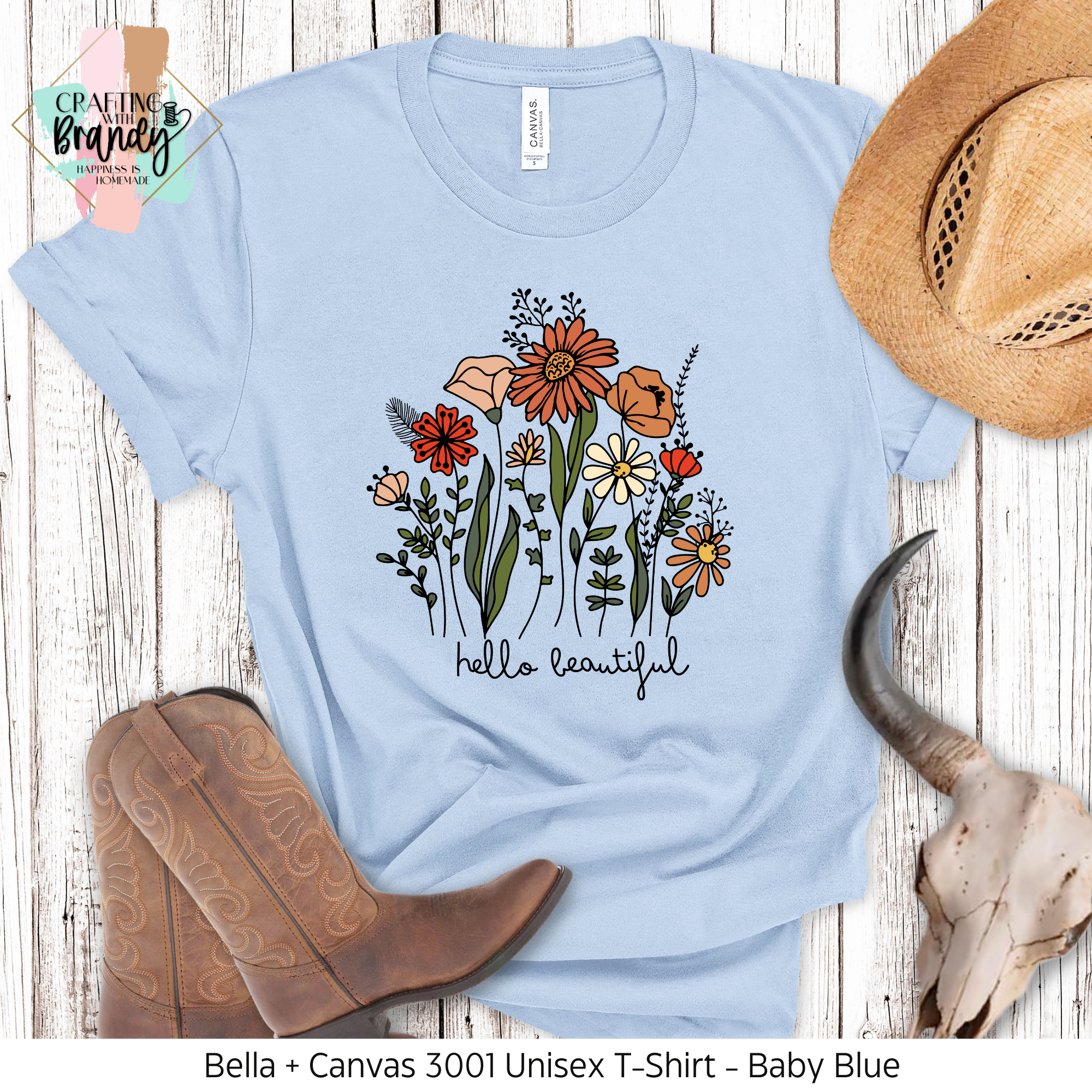 Hello Beautiful Flower Shirt