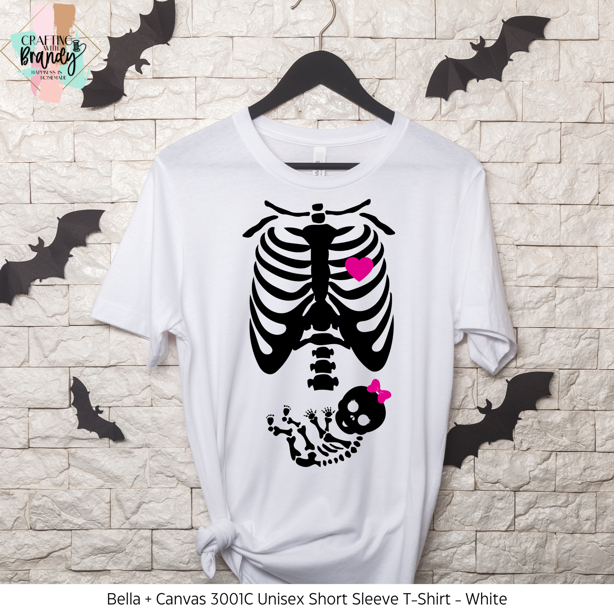 Skeleton Expecting Baby Girl Shirt