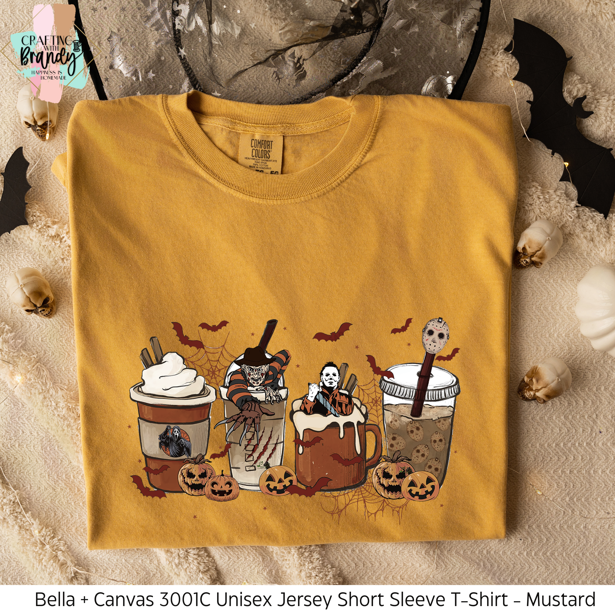 Horror Movie Coffee Latte Pumpkin Shirt