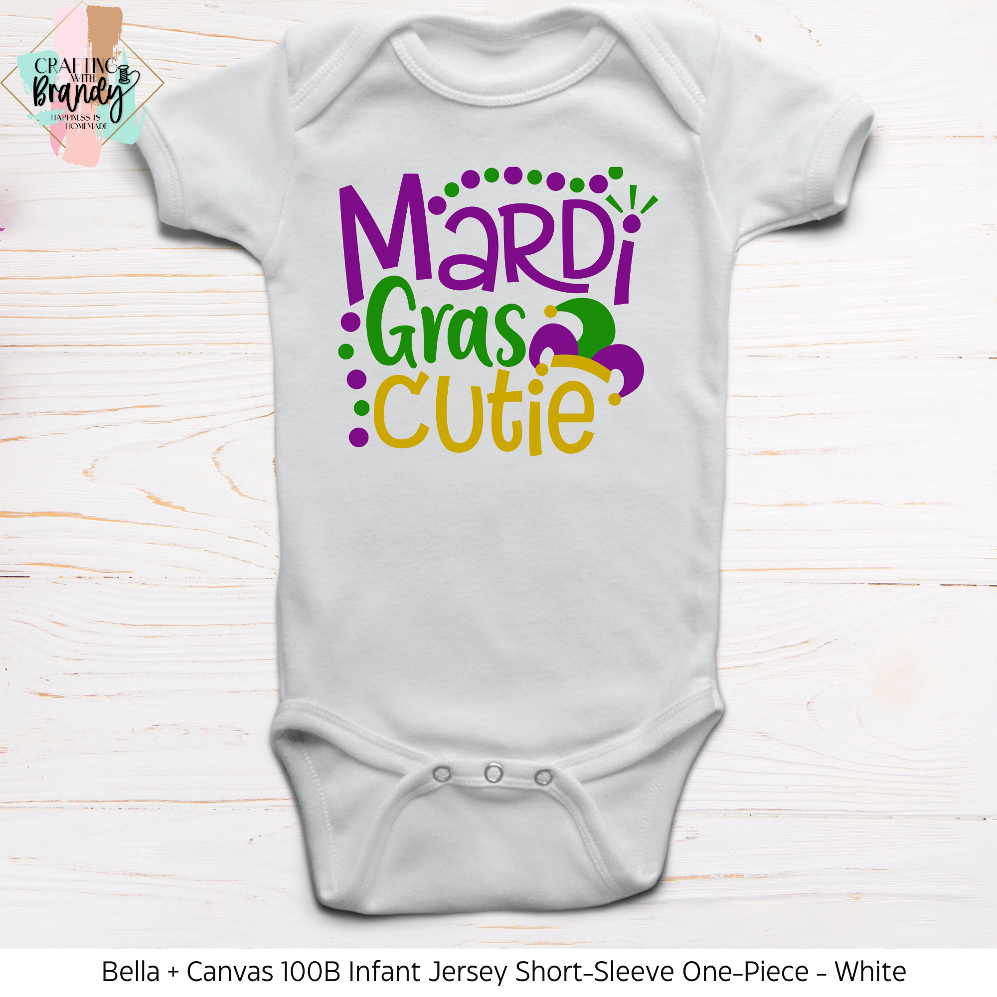 Mardi Gras Cutie Onesie