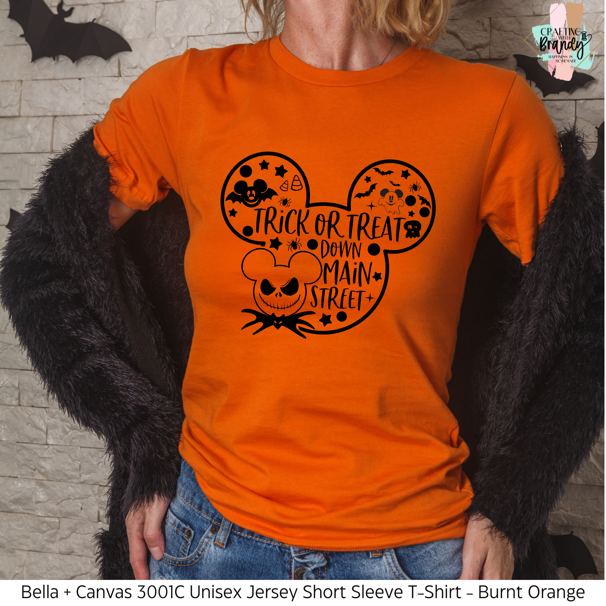 Trick or Treat Down Main Street Mickey Halloween Shirt
