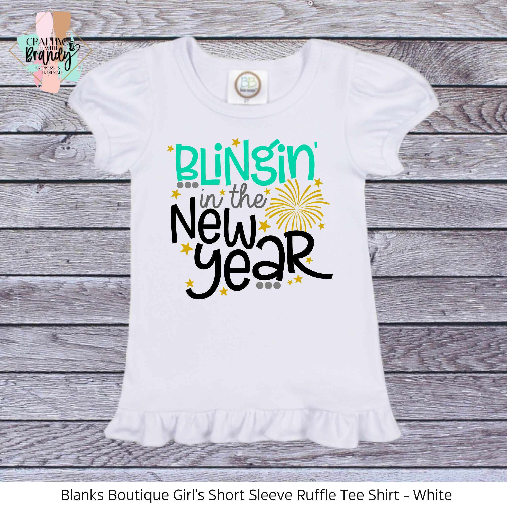 Blinging In The New Year Youth Ruffle Shirt