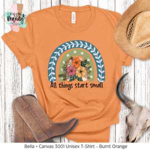 All Things Start Small Rainbow Bouquet Shirt