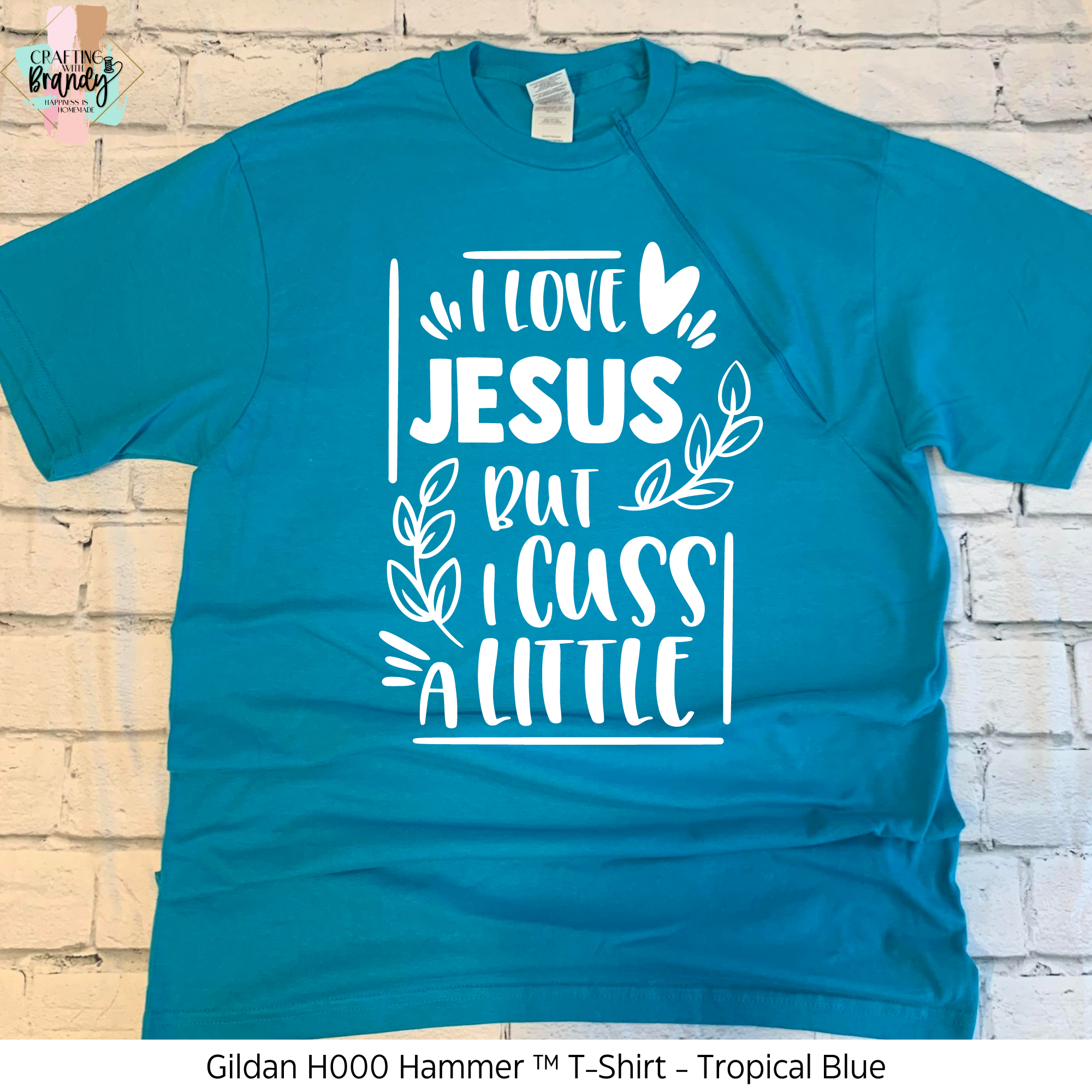 I Love Jesus But I Cuss A Little - Tropical Blue Zipper Chemo Port Short Sleeve Shirt
