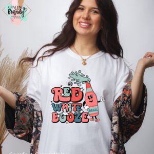 Red White & Booze Shirt