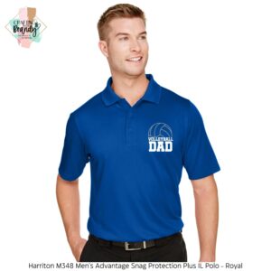 Volleyball Dad Pocket Design Polo Shirt