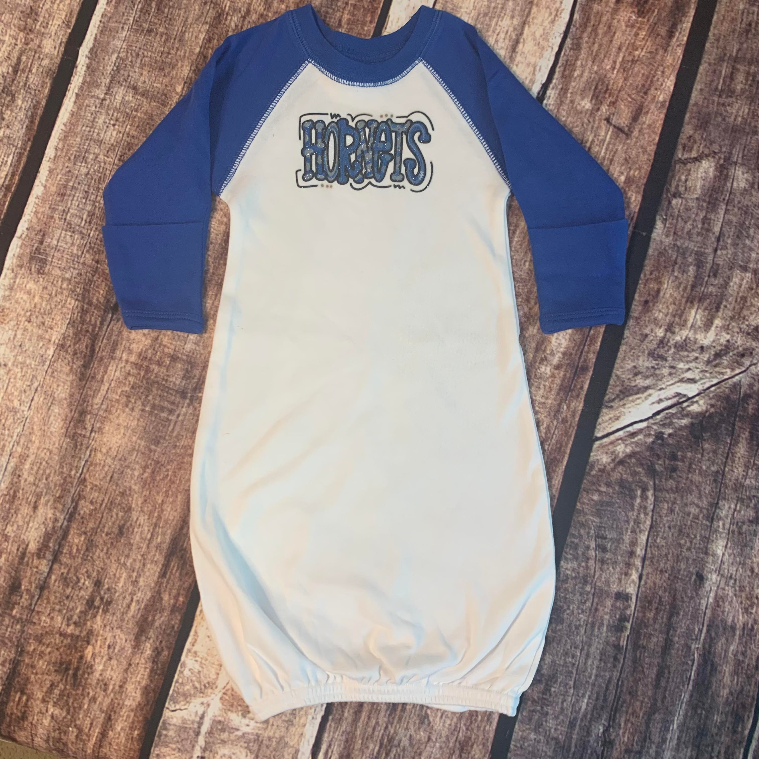 Hornets Doodle Glitter Gown 0-6 Months