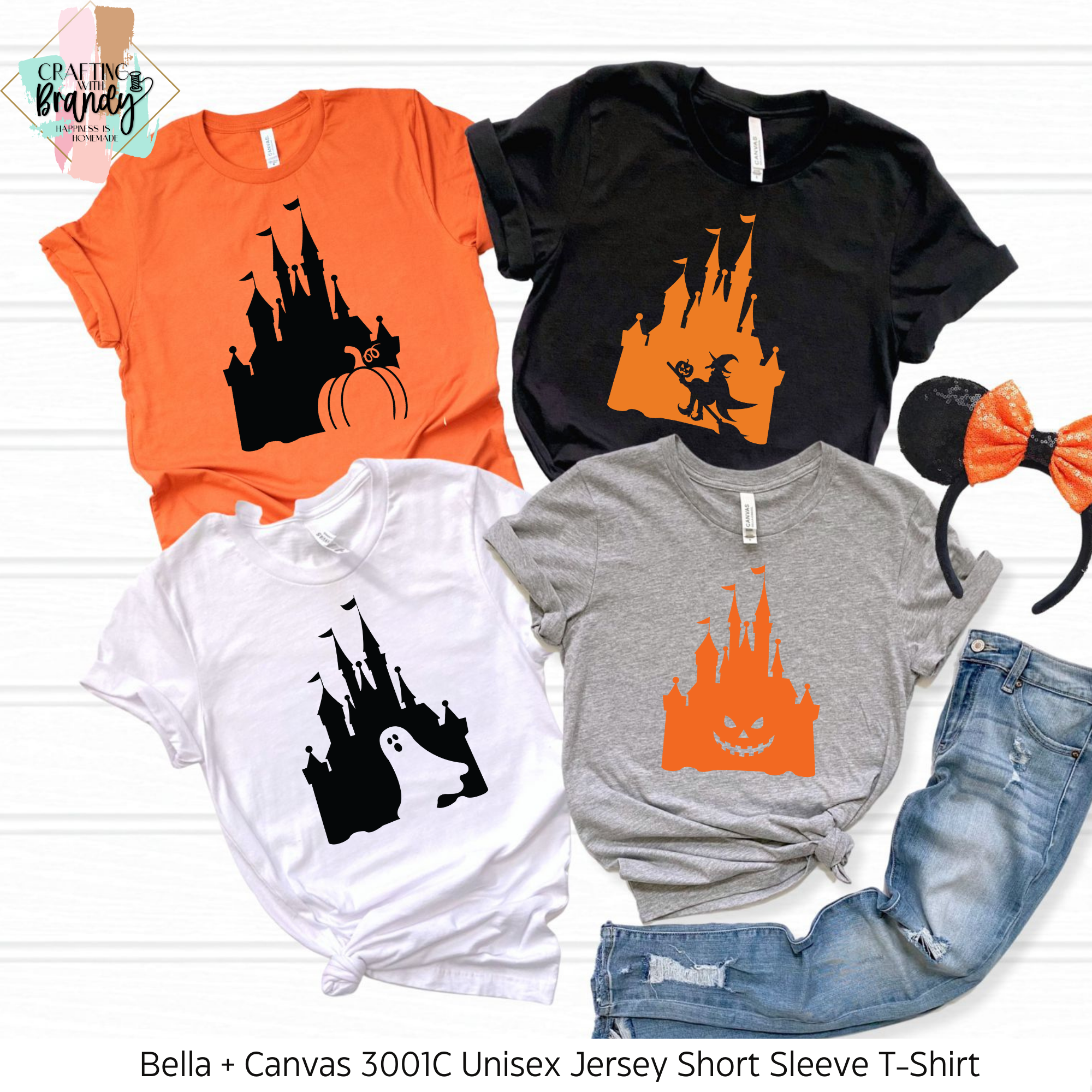 Halloween Disney Castle Shirts 4 Options