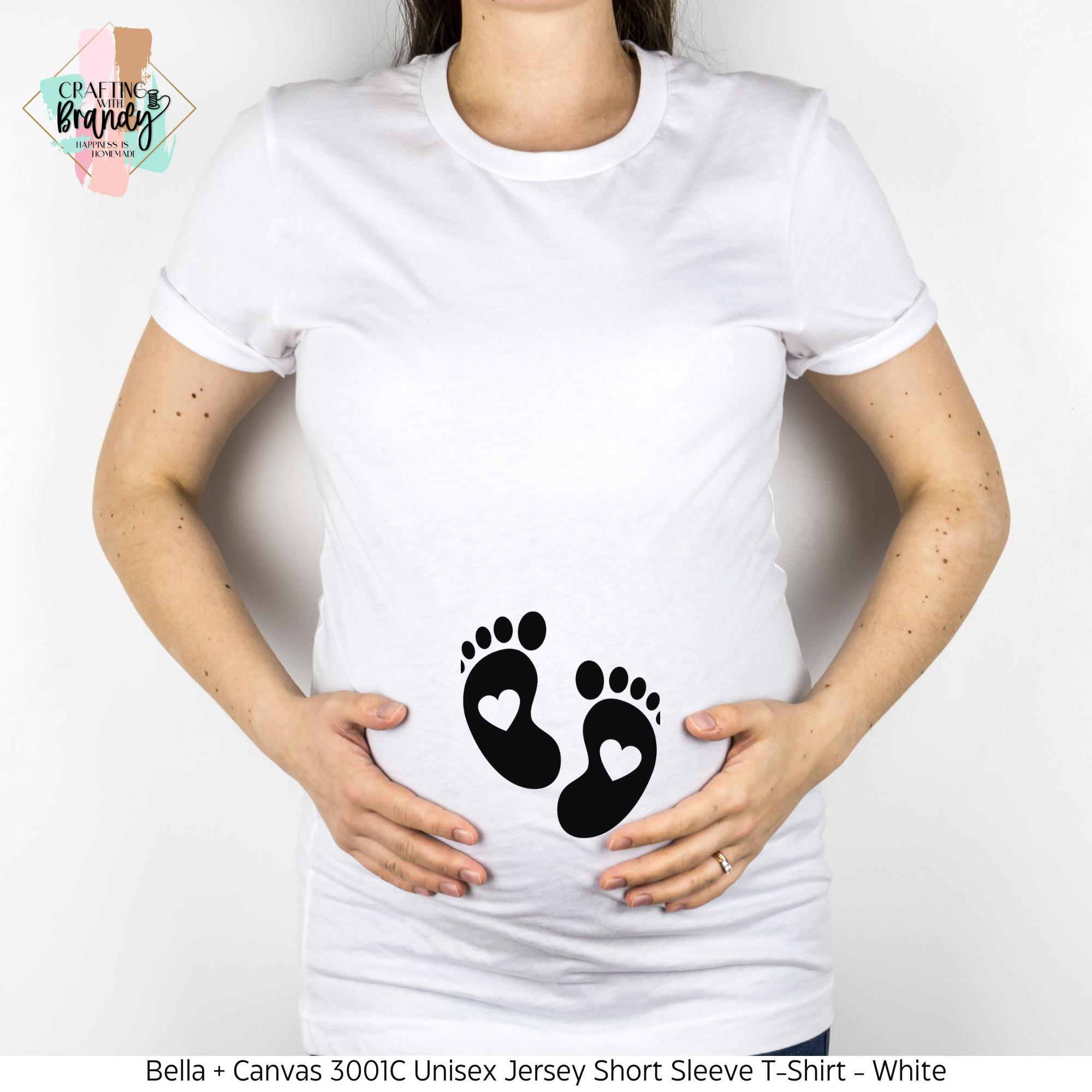 Baby Heart Foot Print Shirt