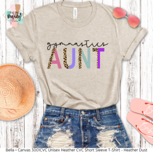 Gymnastics Aunt Cheetah Print Shirt