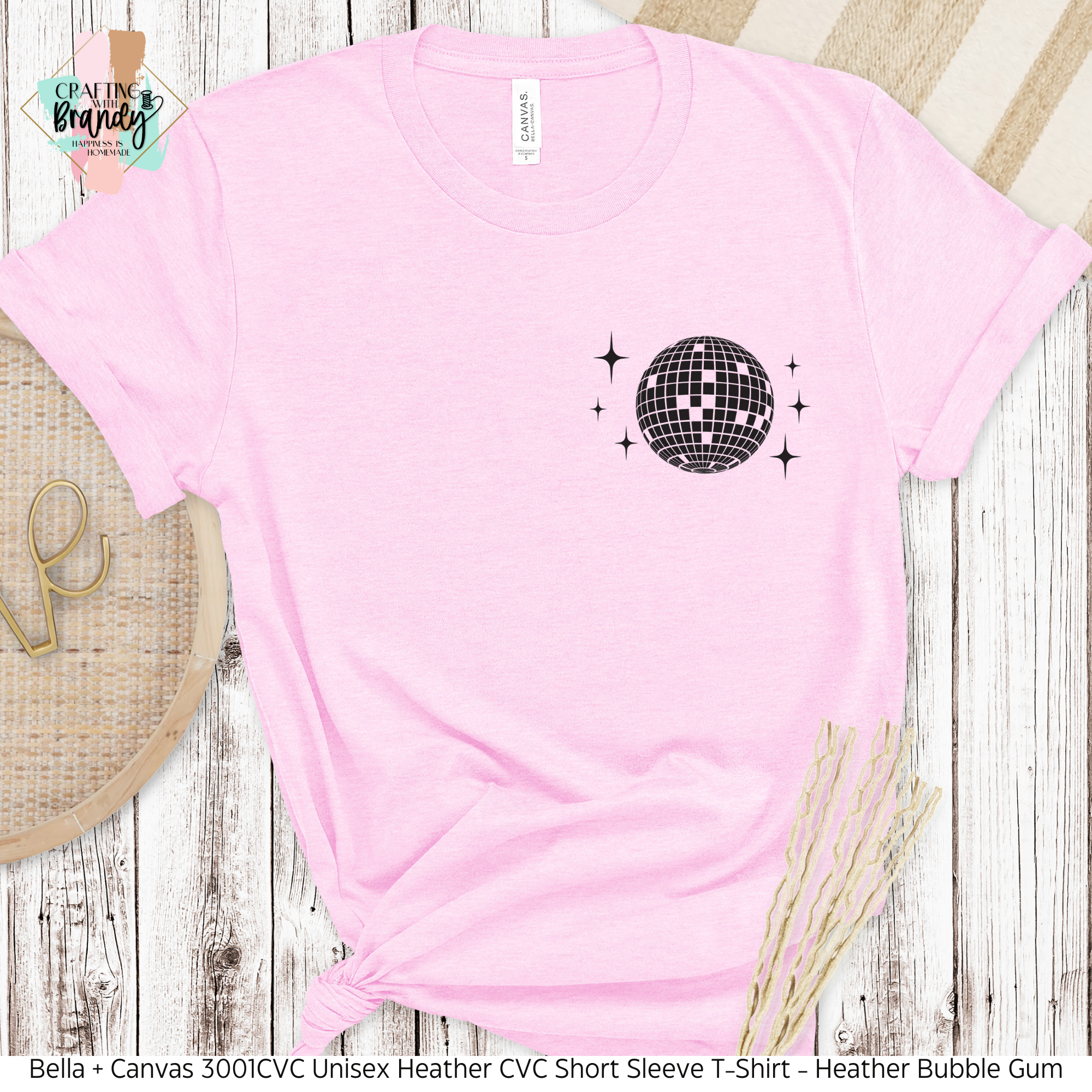 Disco Ball Dance Pocket Design Shirt