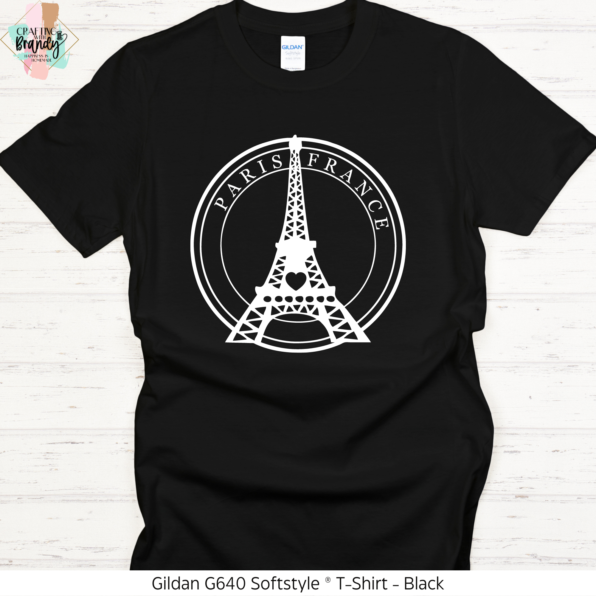 Eiffel Tower Paris France Circle Shirt