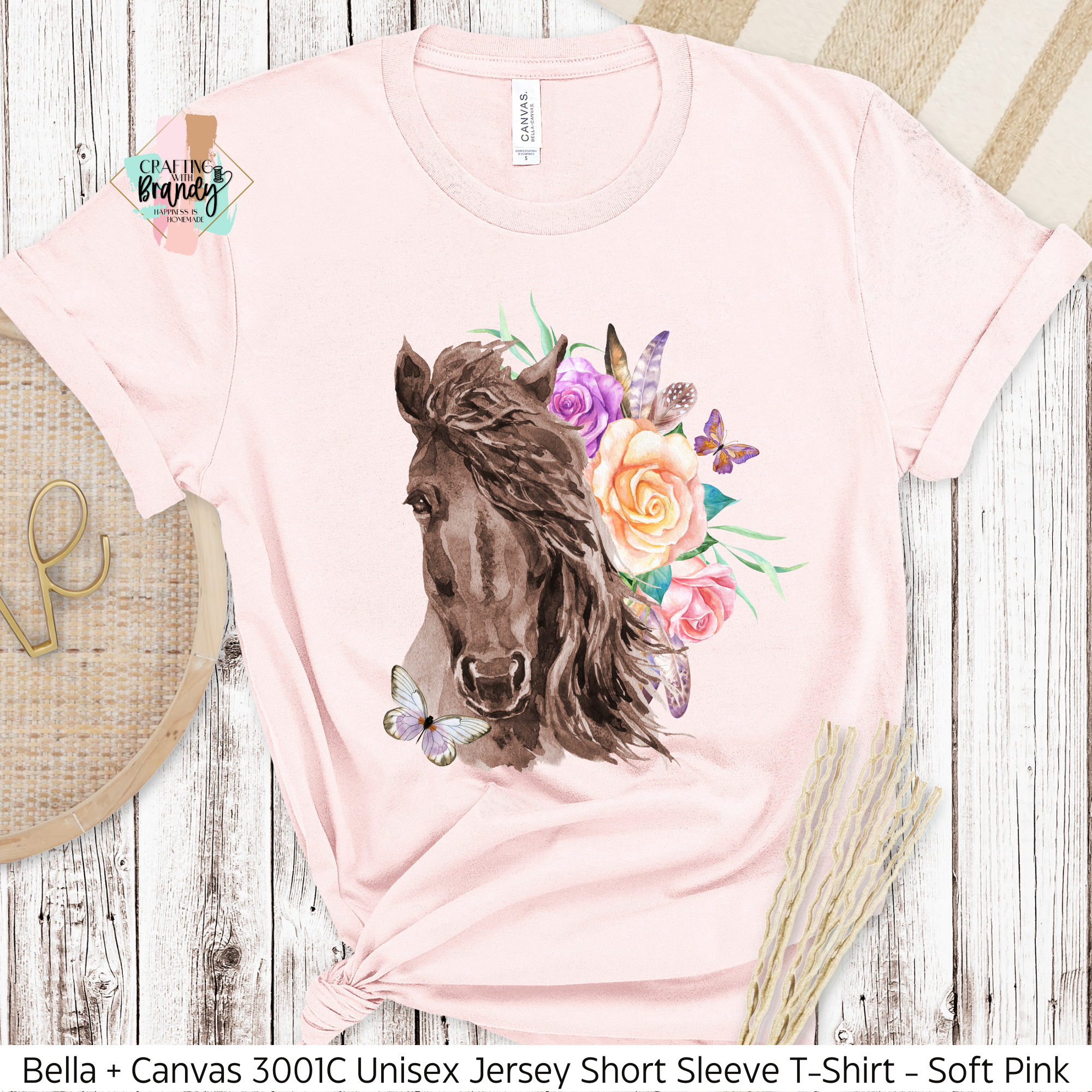 Horse Floral Pastel Shirt