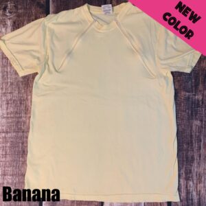 Banana Zipper Chemo Port Short Sleeve Shirt
