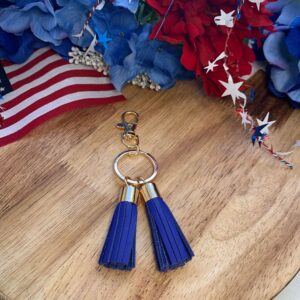 Royal Double Tassel Key Ring