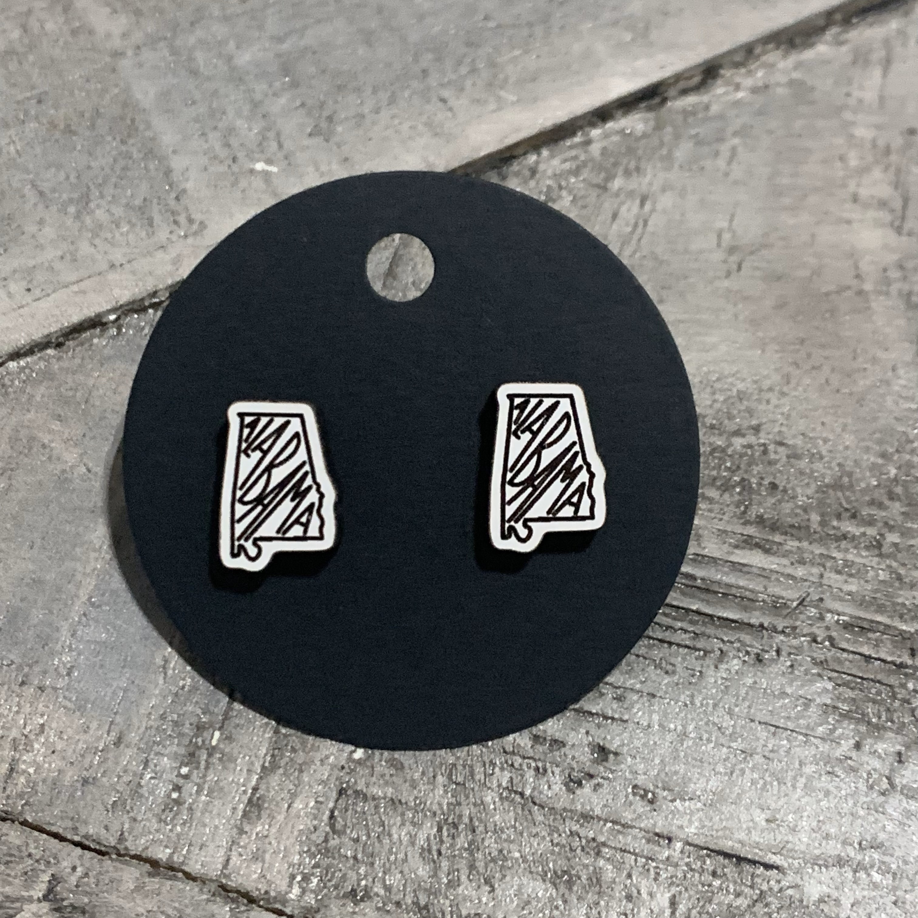 Alabama State Shaped Studs