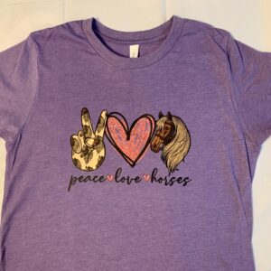 Peace Love Horses Shirt