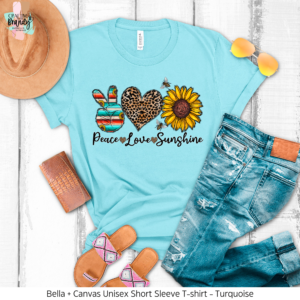 Peace Love Sunshine Sunflower Shirt
