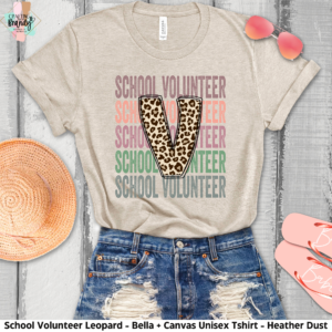 School Volunteer Leopard Shirt