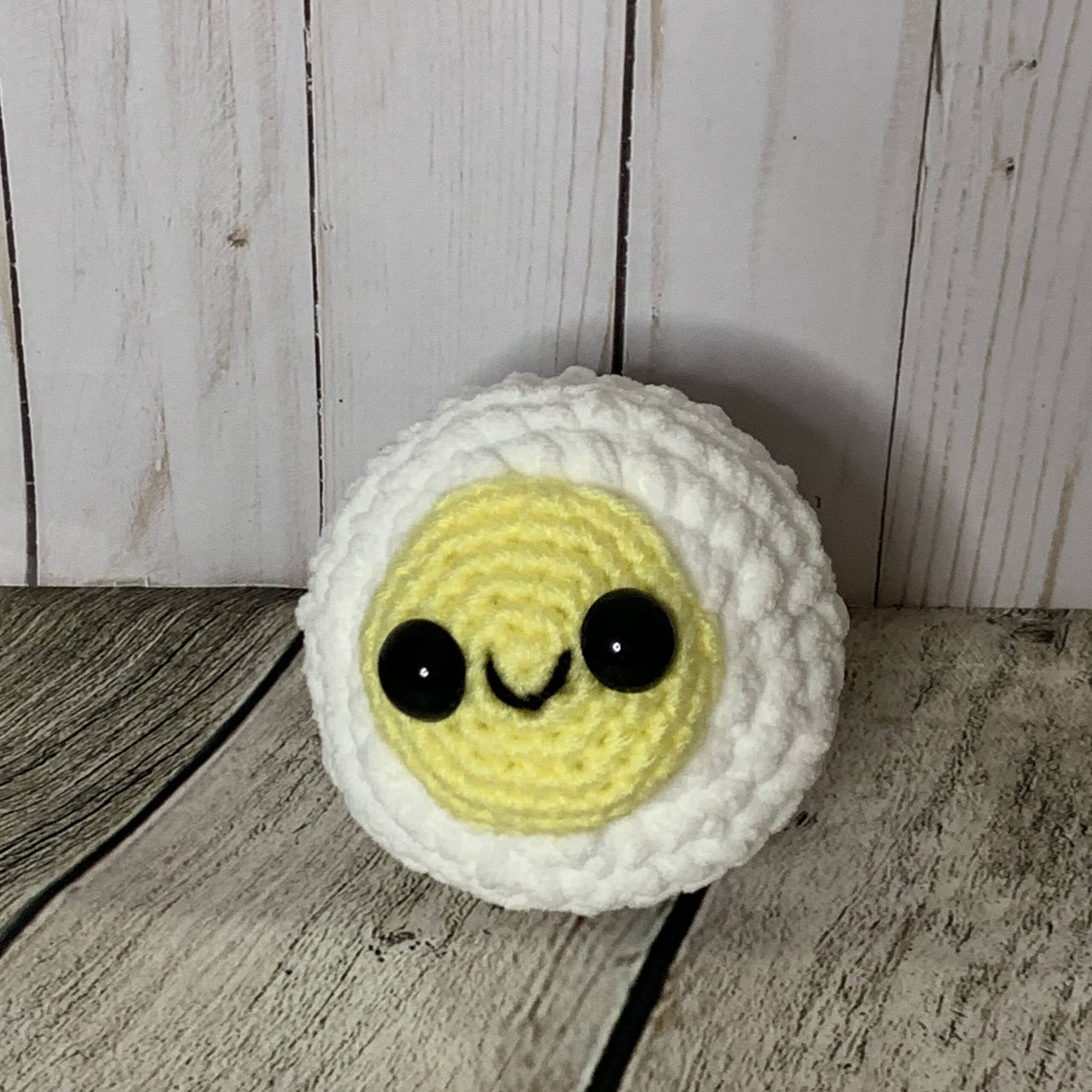 Deviled Egg Crochet Doll