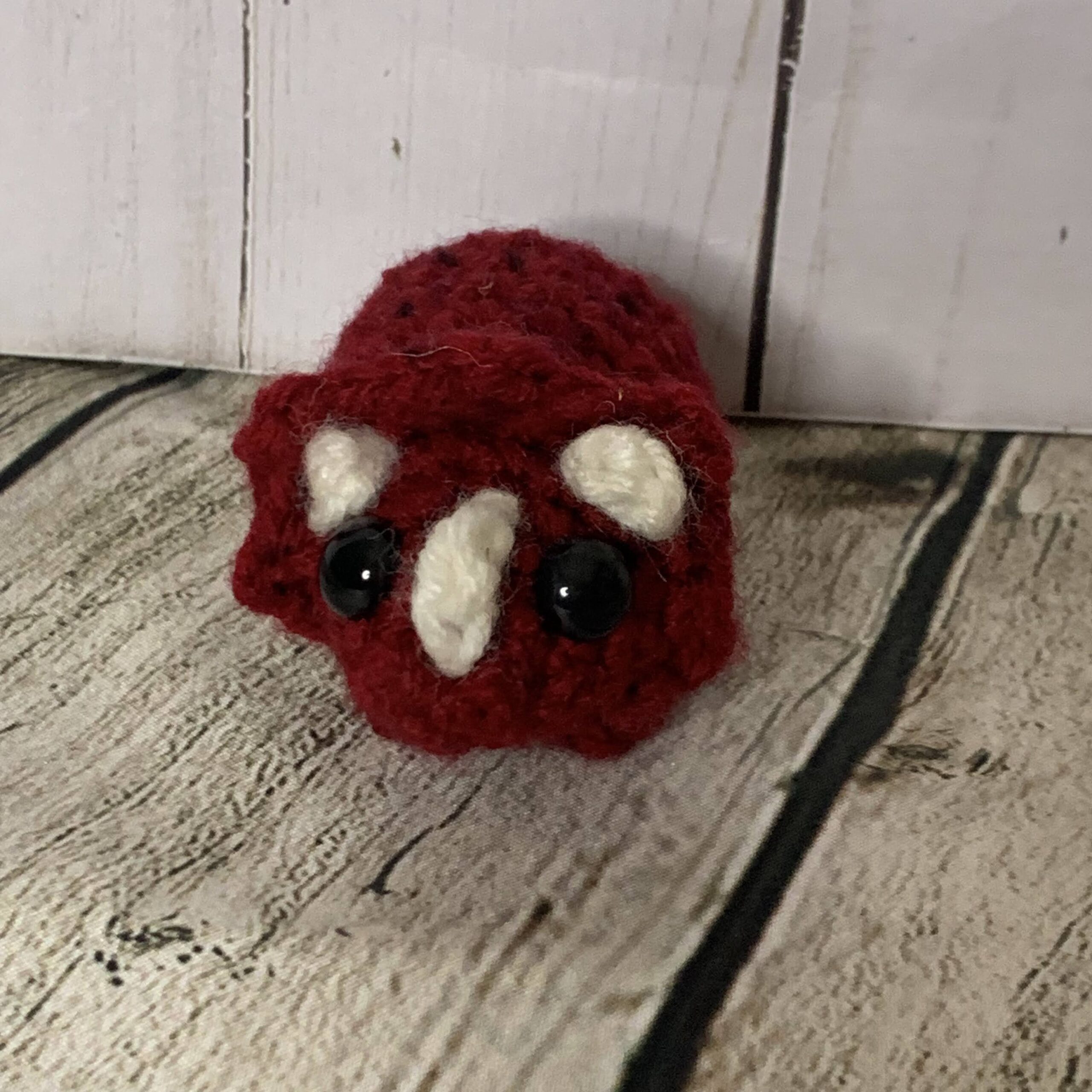 Baby Triceratops Crochet Doll