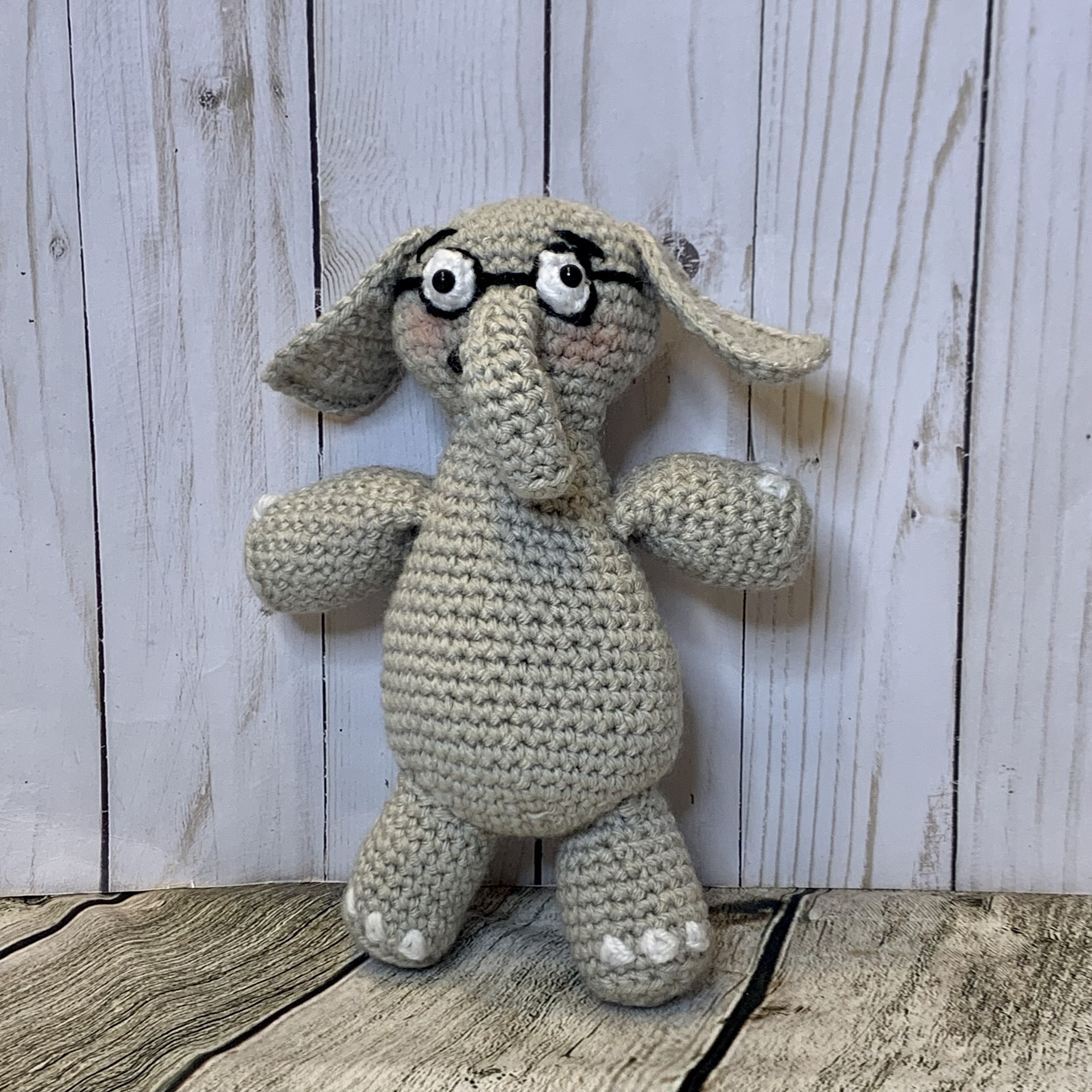 Gerald Elephant Crochet Doll Mo Willems character