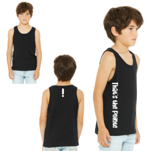 That's the Pointe Youth Jersey Racerback Tank Black