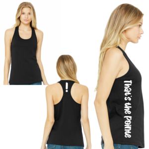 That's the Pointe Women's Jersey Racerback Tank Black