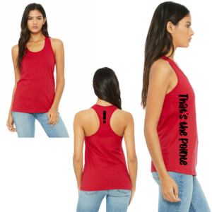 That's the Pointe Women's Jersey Racerback Tank RED