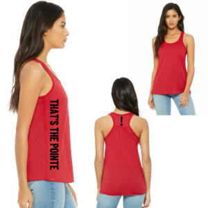 That's the Pointe Flowy Racerback Tank RED