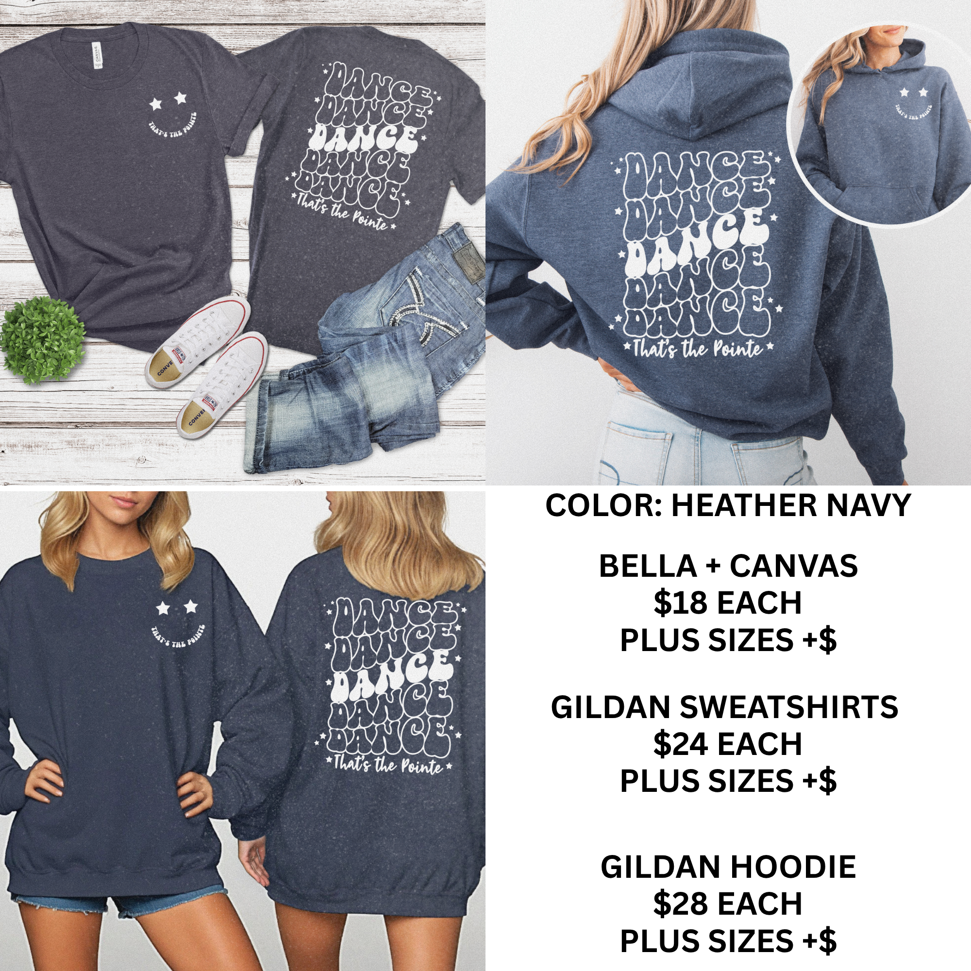 Dance Stacked Smiley Face That's the Pointe Collection