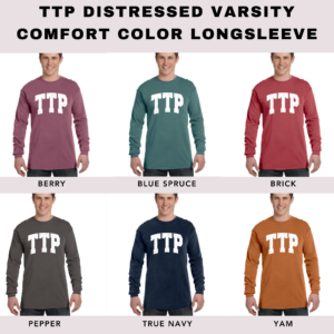 TTP Distressed Varsity Longsleeve