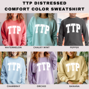 TTP Distressed Varsity Sweatshirt
