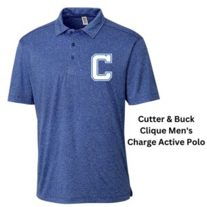 Clique Charge Active Polo - Blue Heather