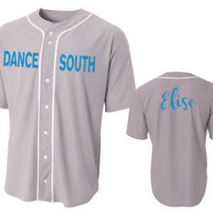 Dance South Baseball Jersey Personalized