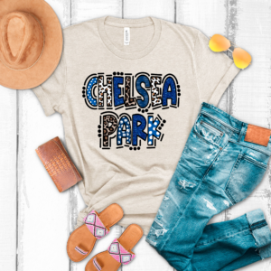 Chelsea Park Leopard Doodle Tshirt