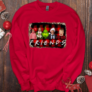 80s Friends Buffalo Check Sweatshirt