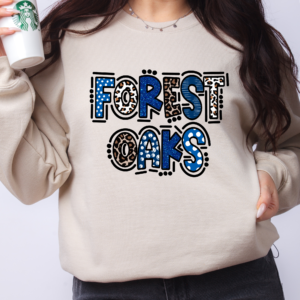 Forest Oaks Leopard Doodle Sweatshirt