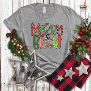 Merry and Bright Fun Color Tshirt