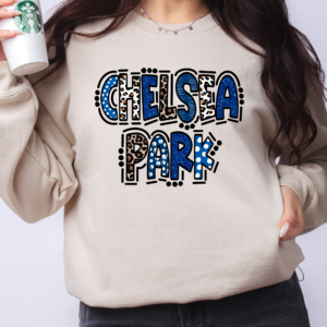 Chelsea Park Leopard Doodle Sweatshirt