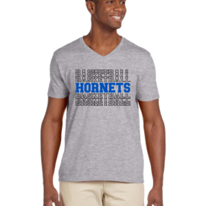 Hornets Echo Stack Vneck Tshirt