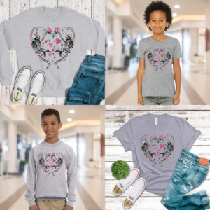 Valentine's Day Skeleton Heart