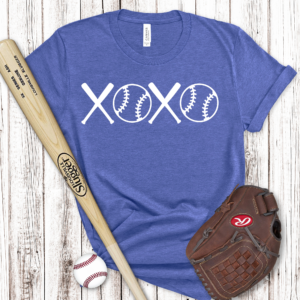 XOXO Baseball Screen Print Tshirt
