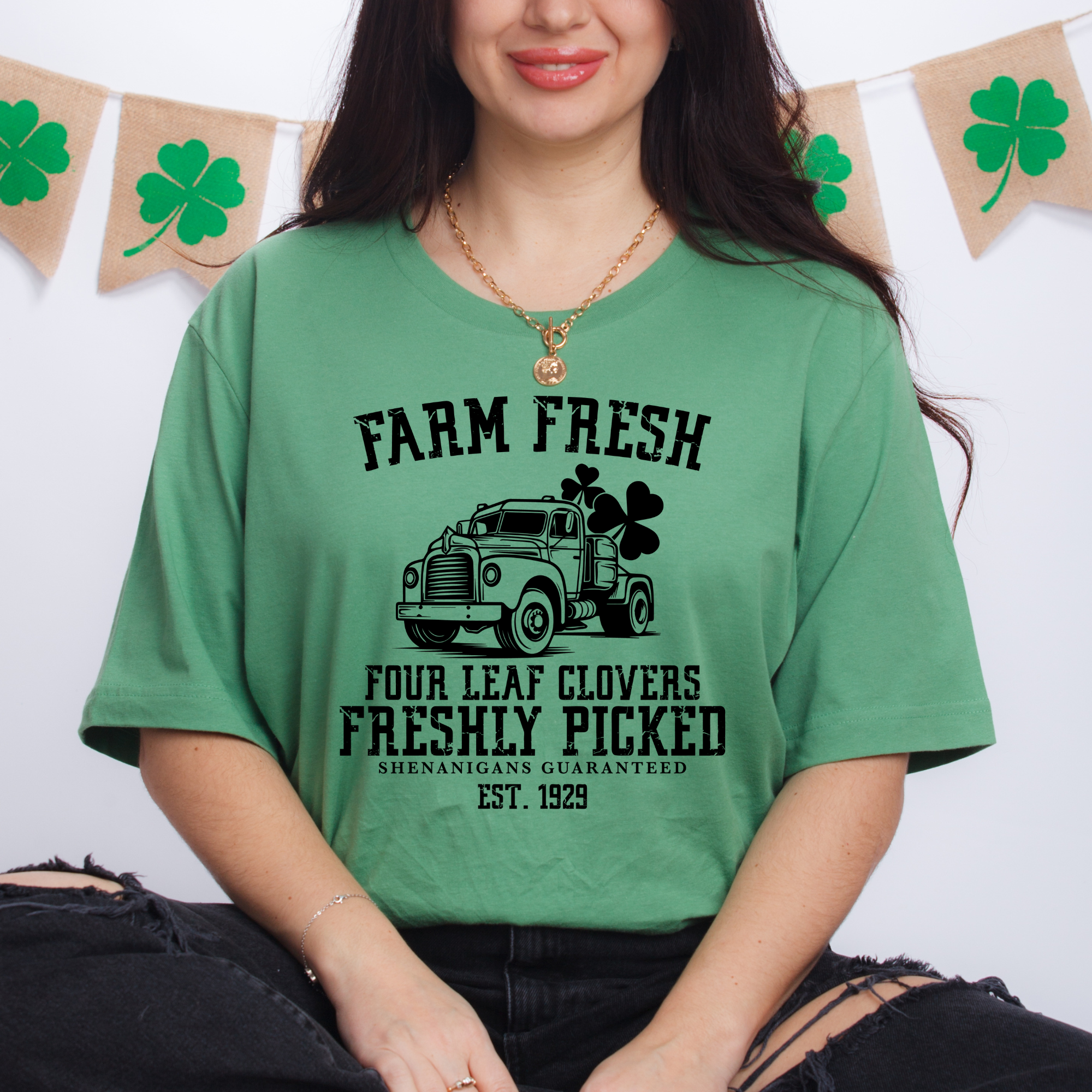Farm Fresh Four Leaf Clovers Shirt