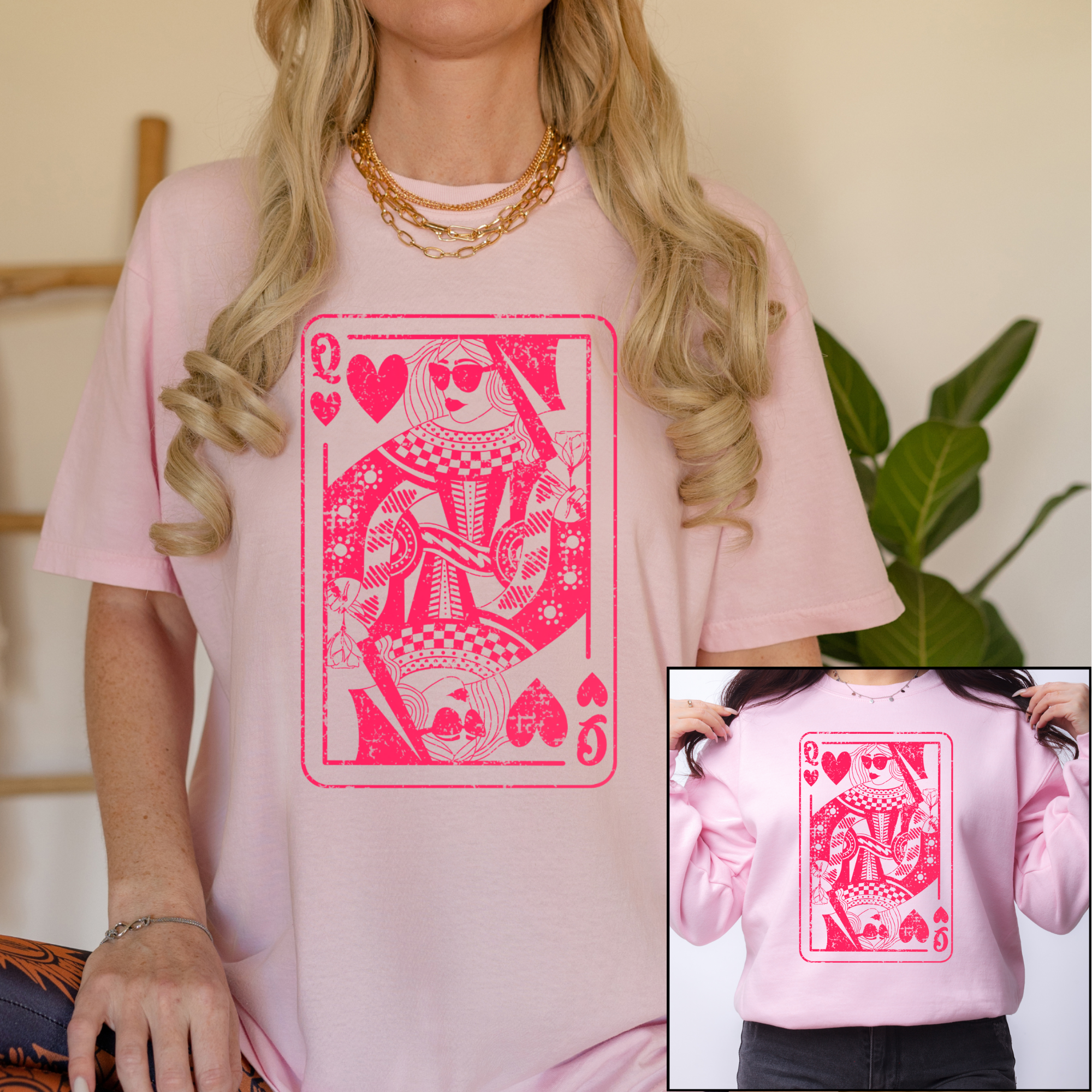 Queen of Hearts Tshirt or Sweatshirt