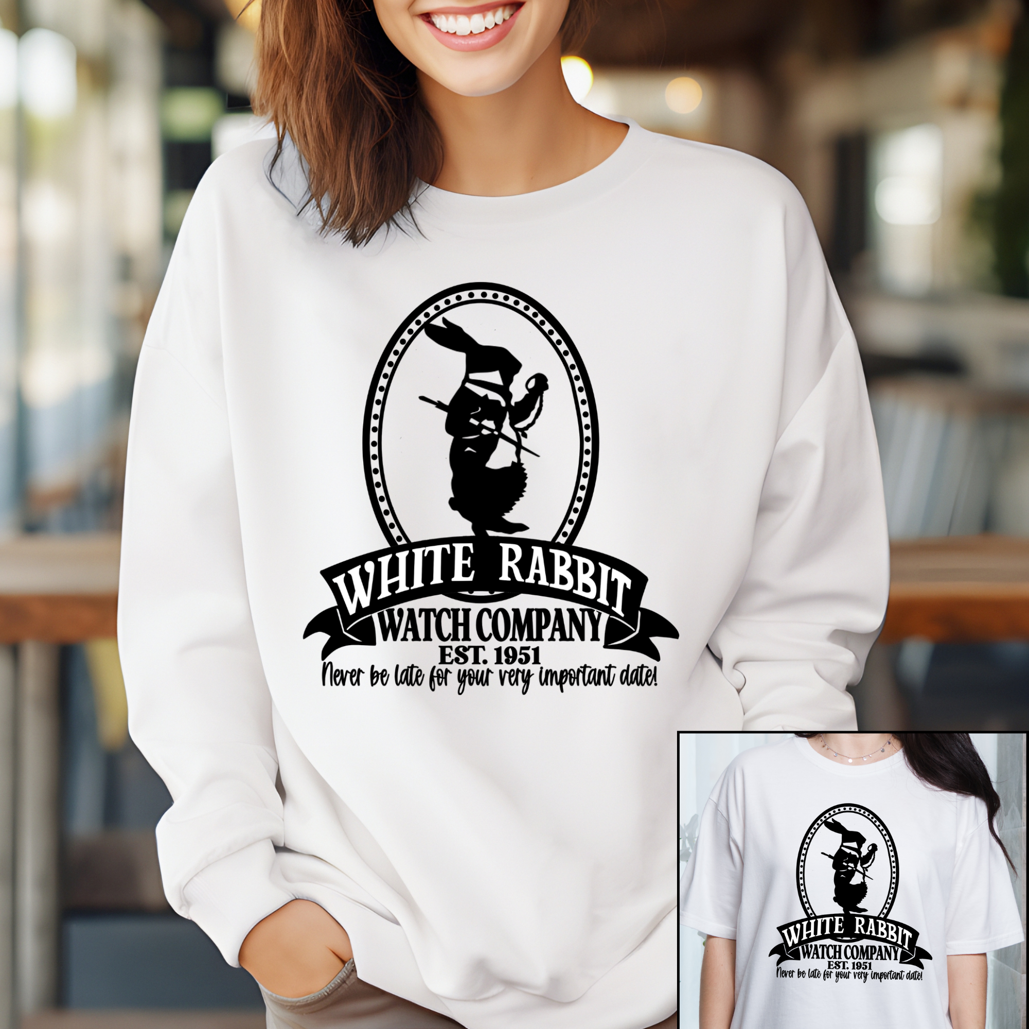 White Rabbit Watch Company Tshirt or Sweatshirt